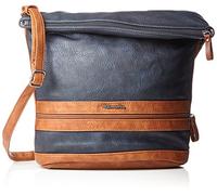 Tamaris Damen Smirne Hobo Bag 2447172 Schultertasche, Blau (Navy Comb. 890)