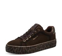 Tamaris Damenschuhe Sportliche Schnürer MOCCA/LEOPARD MOCCA - Gr. - 39