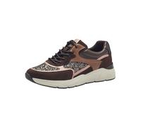 Tamaris Damen Sneaker bequem; Mocca Combined, EU 37