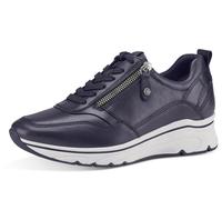 Tamaris - Damen Sneaker blauLeder NAVY UNI - Gr. - EU 40