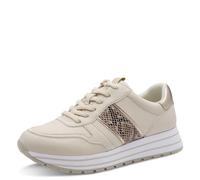 Tamaris Damen Sneaker flach beige 37
