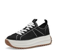 Plateausneaker TAMARIS "Milena" Gr. 40, schwarz Damen Schuhe Plateau Schnürschuhe mit komfortabler Innensohle, Freizeitschuh, Halbschuh, Schnürschuh (52242865-40)
