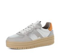 Tamaris Damen-Schnürer SILVER COMB sportlich metallic Silber Größe 38