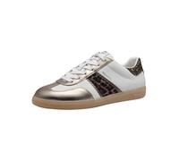 Tamaris Damen Sneaker Leder | 1-23624-43 - Schnürung, herausnehmbares Fußbett, flache Sohle