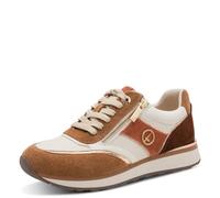 Tamaris Damen Sneaker Leder, braun, 37 EU