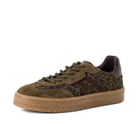 Tamaris Damen Sneaker Leder, grün, 39 EU