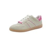 Tamaris Damen-Sneaker aus grünem und pinkfarbenem Leder EU40