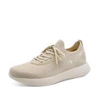 Tamaris Damen Sneaker Textil, beige, 41 EU