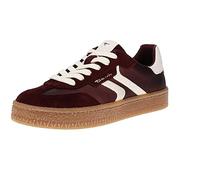 Tamaris Damen-Sneaker Bordeaux-Rot-Beige 40