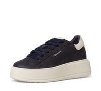 Tamaris Damen Sneaker Low Leder; Navy/blau; 36 EU