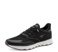 Slip-On Sneaker TAMARIS "Nowana", Damen, Gr. 41, schwarz (schwarz kombiniert), Textil, Lederimitat, Synthetik, unifarben mit Farbeinsatz, sportlich, Schuhe, Freizeitschuh, Halbschuh, Slipper mit Ortho