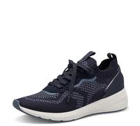 Tamaris Damen Sneaker Low Textile Vegan; Navy/blau; 36