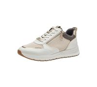 Tamaris Damen Sneaker Synthetik, beige, 39 EU