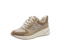 Tamaris Damen Sneaker Synthetik, beige, 41 EU