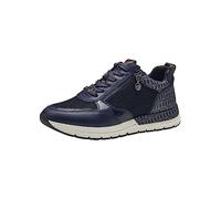Tamaris Damen Sneaker Synthetik, blau, 39 EU