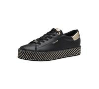 Tamaris Damen Sneaker Low 1-23713-42/048 Schwarz/Gold Größe 36