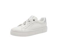 Tamaris Damen-Sneaker Low M2375144 Weiß/Silber Größe 40 EU