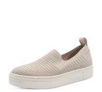 Tamaris Damen Sneaker Textil, beige, 39 EU