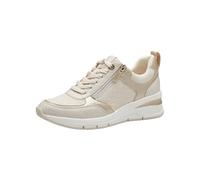 Tamaris Damen-Schnürer Sneaker Vegan Beige Größe 40