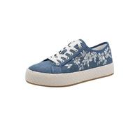 Tamaris Damen Sneaker Textil, blau, 40 EU