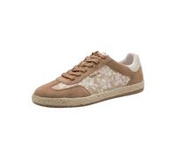 Sneaker TAMARIS "Tamaris Sneaker Lederimitat/Textil", Damen, Gr. 39, camel, Lederimitat, Textil, Schuhe Sneaker (35885515-39) camel