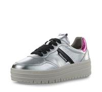 Tamaris Damen Sneaker 1-23773-43 948 Wechselfußbett Silber Gr. 37