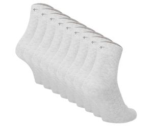 Tamaris Damen Socken, 9er Pack - Comfort Cotton Socks, Crew Socken, einfarbig Grau / 35-38 35-38 Grau