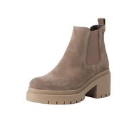 Tamaris Damen Chelsea Boot Wildleder Stiefelette M2545941 Taupe, Schuhgröße:40 EU