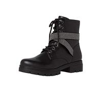 Tamaris Damen Stiefel, Frauen Schnürstiefel, boots combat schnürung weiblich lady ladies women's women woman freizeit leger,BLACK,37 EU / 4 UK