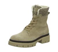 Tamaris Damen Stiefel Leder Blockabsatz TOUCH-IT Technologie; BEIGE/LEOPARD, EU 38