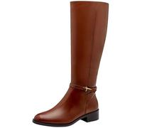 Tamaris Damen Long Boots Leder, braun, 37 EU