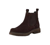Tamaris Chelsea Boots - Gr. 37 - Braun - Leder & Textil