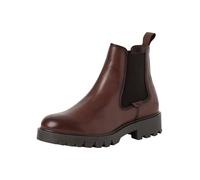 Chelseaboots TAMARIS, Damen, Gr. 39, braun (dunkelbraun), Leder, klassisch, Schuhe (39764622-39) dunkelbraun
