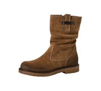Tamaris Stiefelette Damen Veloursleder Braun Gr. 40 Warmfutter Blockabsatz mit Innenreißverschluss