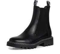 Tamaris Damen Ankle Boots, Frauen Stiefeletten,Wechselfußbett,flach,boots,stiefel,bootee,booties,halbstiefel,kurzstiefel,BLACK,36 EU