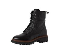 Tamaris Damen Schnürstiefel BLACK LEATHER Leder schwarz Größe 38