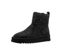 Tamaris Stiefelette 86172220 Winterboots mit Allover-Strass Plateau Textil Schwarz Damen Gr. 39