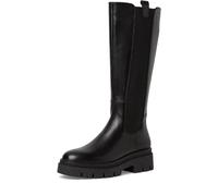 Tamaris Damen Long Boots Leder, schwarz, 42 EU