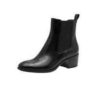 Stiefelette TAMARIS "Tamaris Stiefelette Leder/Textil", Damen, Gr. 40, schwarz, Leder, Textil, Schuhe (13209110-40) schwarz