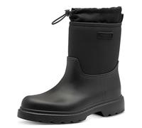 Gummistiefel TAMARIS, Damen, Gr. 40, schwarz, Synthetik, Textil, unifarben, Schuhe, Blockabsatz, Boots mit Textileinsatz am Schaftrand (88576944-40) schwarz