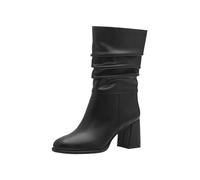Tamaris Damen-Stiefelette Matt-Schwarz schwarz39
