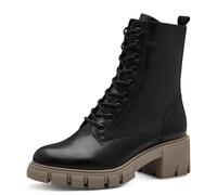 Tamaris Damen Stiefelette bequem; BLACK COMBINED, EU 36