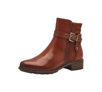 Tamaris Damen Stiefelette Blockabsatz bequem; COGNAC, EU 37