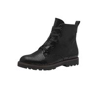 Tamaris Damen Stiefelette Textil Vegan; BLACK STRUCTURE, EU 38