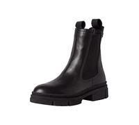 Tamaris Damen Stiefeletten, Frauen Chelsea Boots,Comfort Lining,TOUCHit-Fußbett,uebergangsschuhe,uebergangsstiefel,flach,Black Leather,41 EU / 7.5 UK