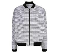 Tamaris Damen Struckturierte Bomber Jacke ATLANTIS Weiß 38