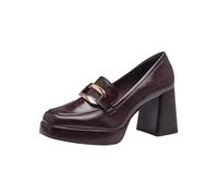 Tamaris Damen Trotteur Blockabsatz bequem; Merlot, EU 40