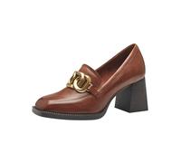 Tamaris Damen Trotteur Leder bequem; Cognac, EU 41