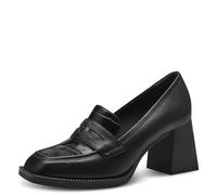 Tamaris Damen Trotteur Leder; Black Croco/schwarz; 36 EU