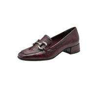 Tamaris Damen Trotteur mit Blockabsatz, rot (Merlot Croco),42